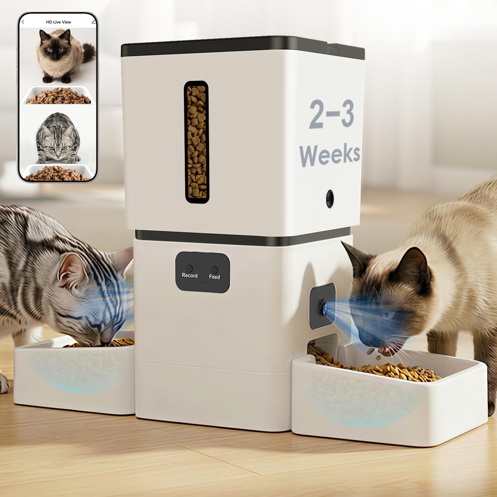 Pet Feeders - 5GHz WiFi 8L Smart Automatic Pet