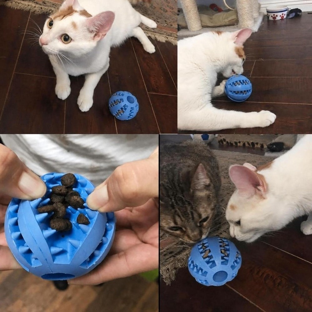 Rubber Dog Chew Ball Multiple  - огляд і ціна Rubber Treat Dispensing Dog Toy