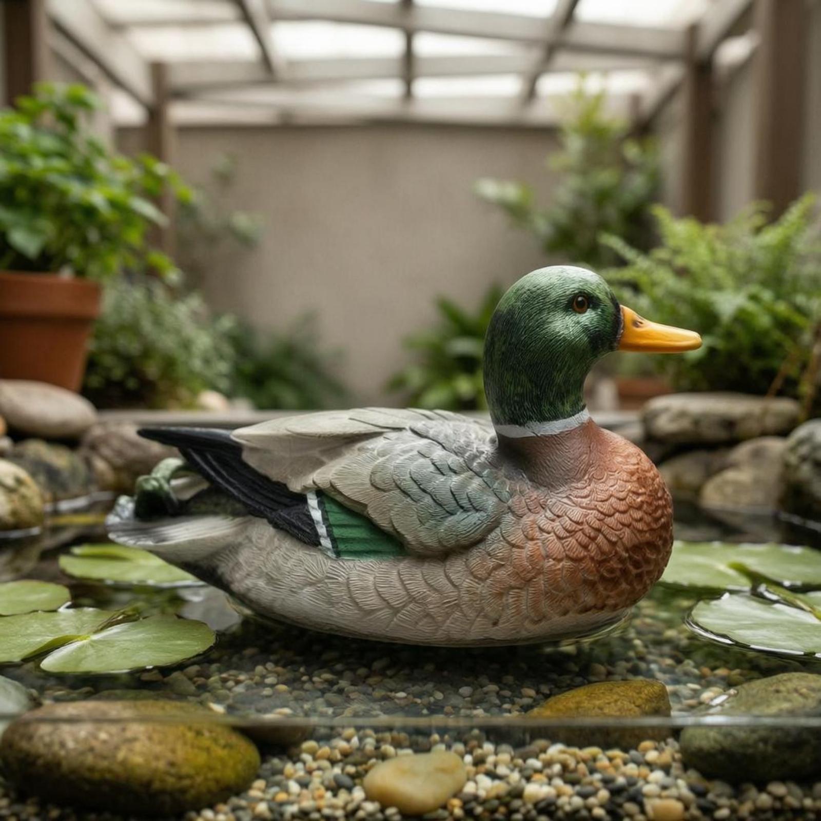 Resin Duck Figurine Outdoor Po - огляд і ціна Aquarium