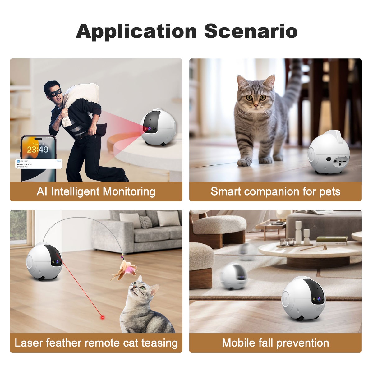 Pet Camera Robot 4MP Pet Compa - огляд і ціна Dog Toys